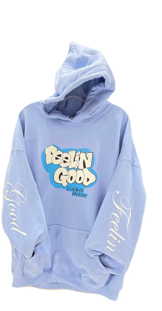 FGLB Carolina Blue Printed Hoodie