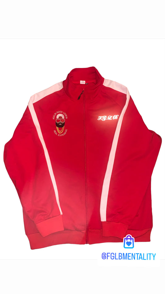 Brand New Red Track Suit with Emoji Face Logo