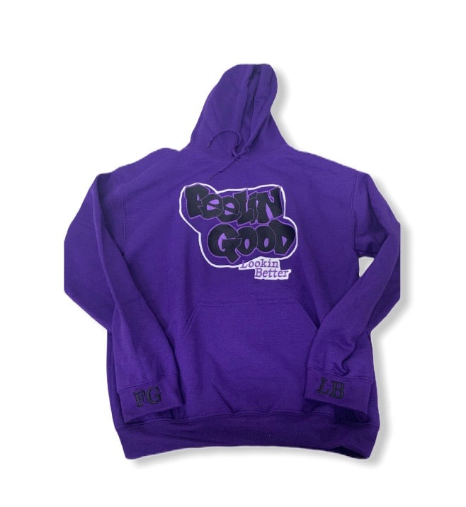 Purple pullover hoodie 