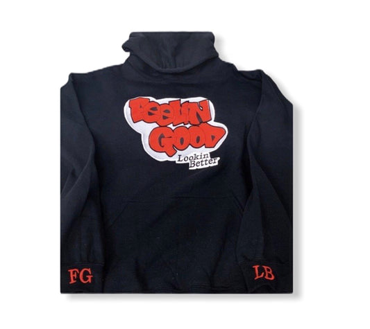 Men's Black FGLB Custom Pullover Hoodie 