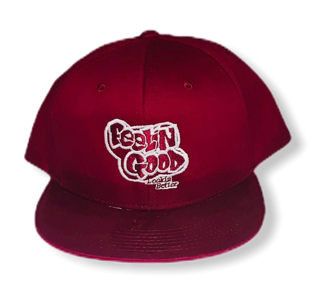 Burgundy Snapback Hat 