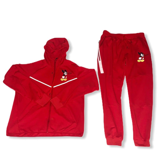 Red Mickey Mouse Tech Fleece 